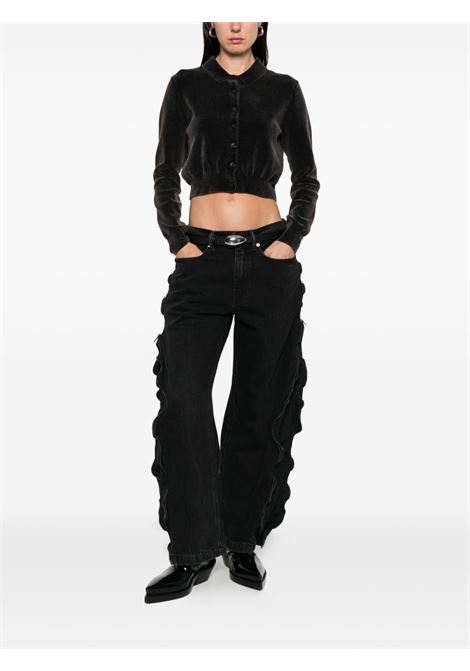 Black zip-detail jeans Alexander Wang - women ALEXANDER WANG | 4DC3254881020A
